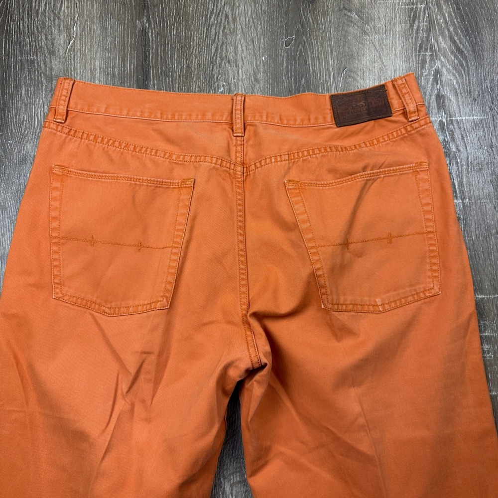 Polo Ralph Lauren Mens 36x30 Burnt Orange Cotton Twill 650 Straight Leg Pants - Picture 5 of 10